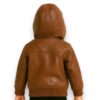 Pelle Pelle Kids Brown Genuine Leather Jacket