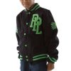 Pelle Pelle Kids Chenille Patch 1978 Black Varsity Jacket