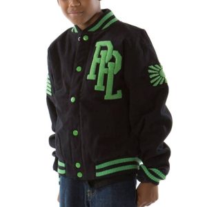 Pelle Pelle Kids Chenille Patch 1978 Black Varsity Jacket