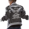 Pelle Pelle Kids Chenille Patch 1978 Grey Varsity Wool Jacket
