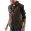 Pelle Pelle Kids Dark Brown Zip Up Puffer Vest