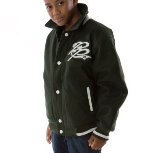 Pelle Pelle Kids Dark Green Marc Buchanan World Famous Jacket