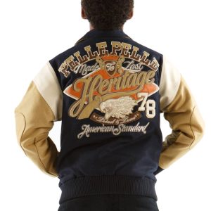Pelle Pelle Kids Heritage American Navy Blue Wool Jacket