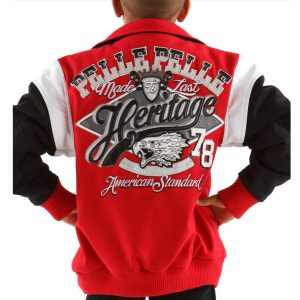 Pelle Pelle Kids Heritage American Red Wool Jacket