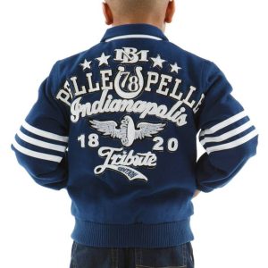 Pelle Pelle Kids Indianapolis MB 1820 Blue Wool Jacket
