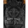 Pelle Pelle Kids Live Like a King Black Fur Hood Wool Jacket