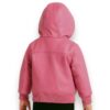 Pelle Pelle Kids Pink Genuine Leather Jacket