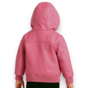 Pelle Pelle Kids Pink Genuine Leather Jacket