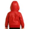 Pelle Pelle Kids Red Real Leather Jacket