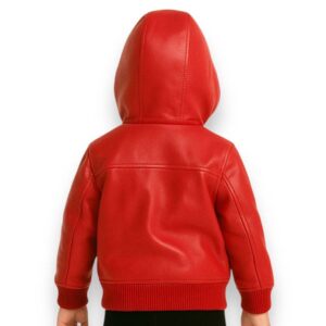 Pelle Pelle Kids Red Real Leather Jacket