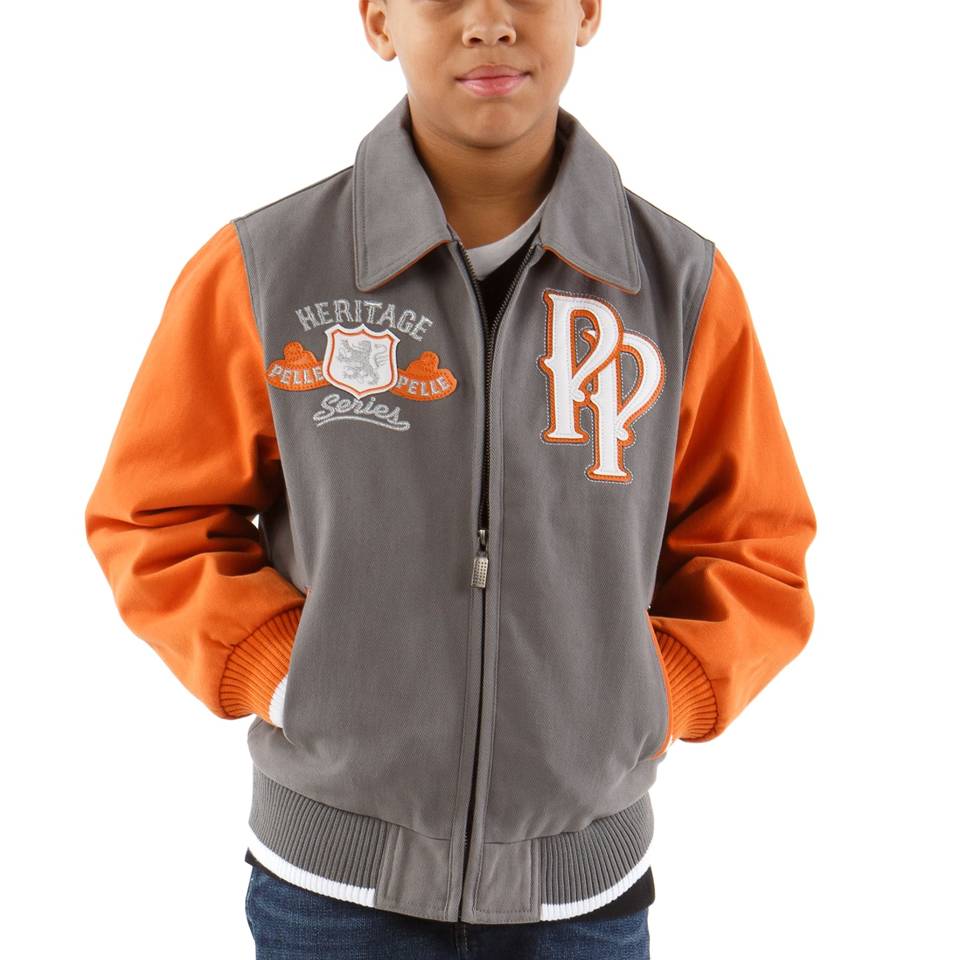 Pelle Pelle Kids Soda Club Heritage Series Grey Jacket