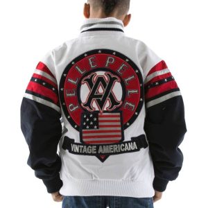 Pelle Pelle Kids Vintage Americana White Wool Jacket