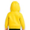 Pelle Pelle Kids Yellow Genuine Leather Jacket