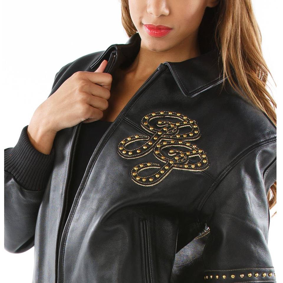 Pelle Pelle Ladies 78 Legend Varsity Black Leather Jacket