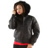 Pelle Pelle Ladies Altitude Quilted Black Burnish Fur Hood Jacket