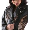 Pelle Pelle Ladies Black Biker Genuine Leather Jacket