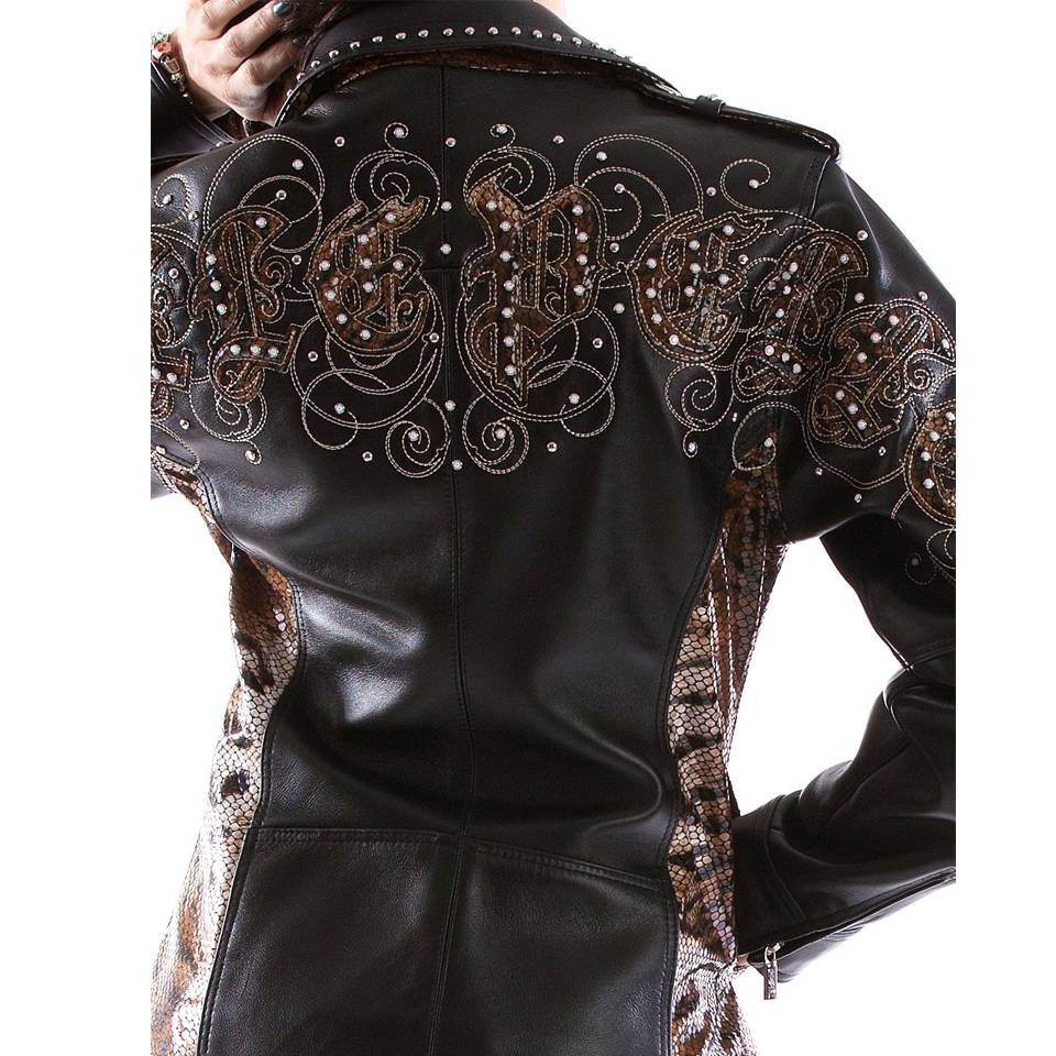 Pelle Pelle Ladies Black Biker Leather Jacket