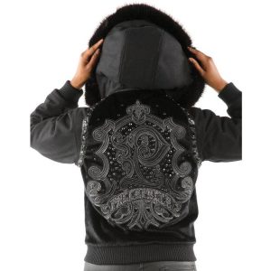 Pelle Pelle Ladies Black Fur Hood Jacket