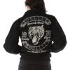Pelle Pelle Ladies Black World's Finest Tiger Twill Jacket