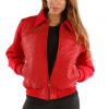 Pelle Pelle Ladies Gator Quilt Red Jacket