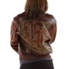 Pelle Pelle Ladies MB Fur Collar Dark Brown Bomber Jacket