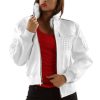 Pelle Pelle Ladies MB Fur Collar White Bomber Jacket