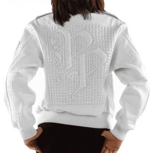 Pelle Pelle Ladies MB Fur Collar White Bomber Leather Jacket