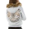 Pelle Pelle Ladies MB Legacy Edition White Fur Hood Leather Jacket