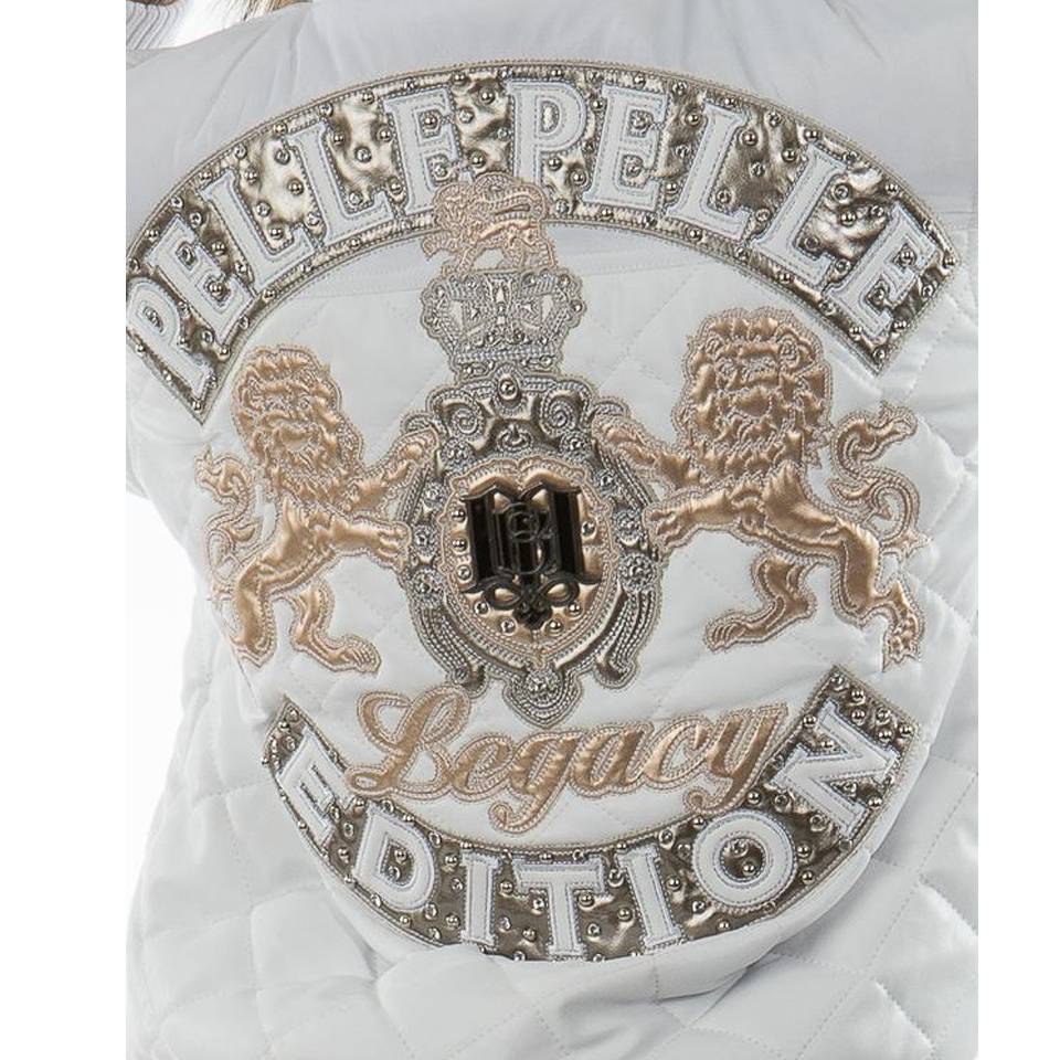 Pelle Pelle Ladies MB Legacy Edition White Fur Hooded Leather Jacket