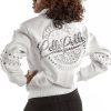 Pelle Pelle Ladies Queen Of Thrones 1978 White Leather Jacket