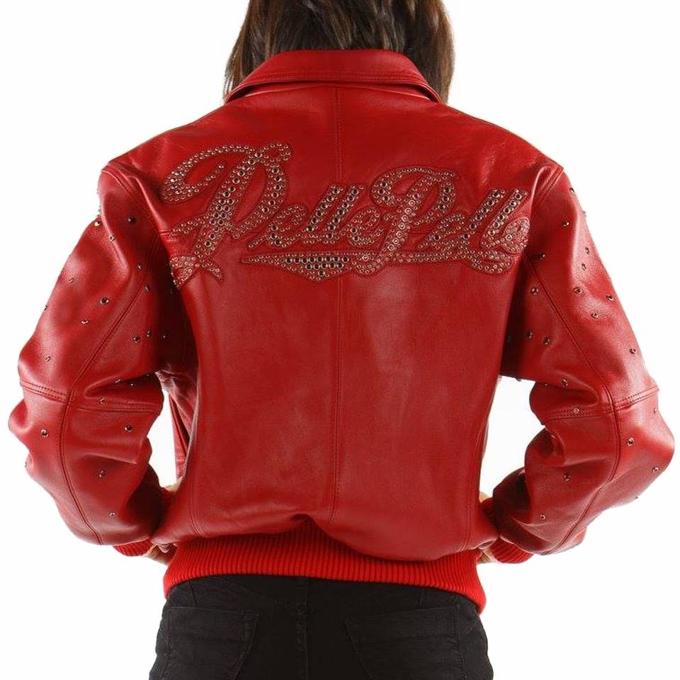 Pelle Pelle Ladies Red Genuine Leather Jacket