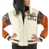 Pelle Pelle Ladies World Famous Soda Club Cream Plush Jacket