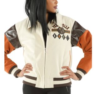 Pelle Pelle Ladies World Famous Soda Club Cream Plush Jacket