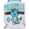Pelle Pelle Ladies World Famous Soda Club White Plush Wool Jacket