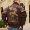 Pelle Pelle Legacy Dragon Encrusted Brown Jacket