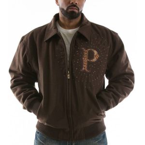 Pelle Pelle Legacy Dragon Encrusted Dark Brown Jacket