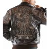 Pelle Pelle Legacy Dragon Limited EditionDark Brown Leather Jacket