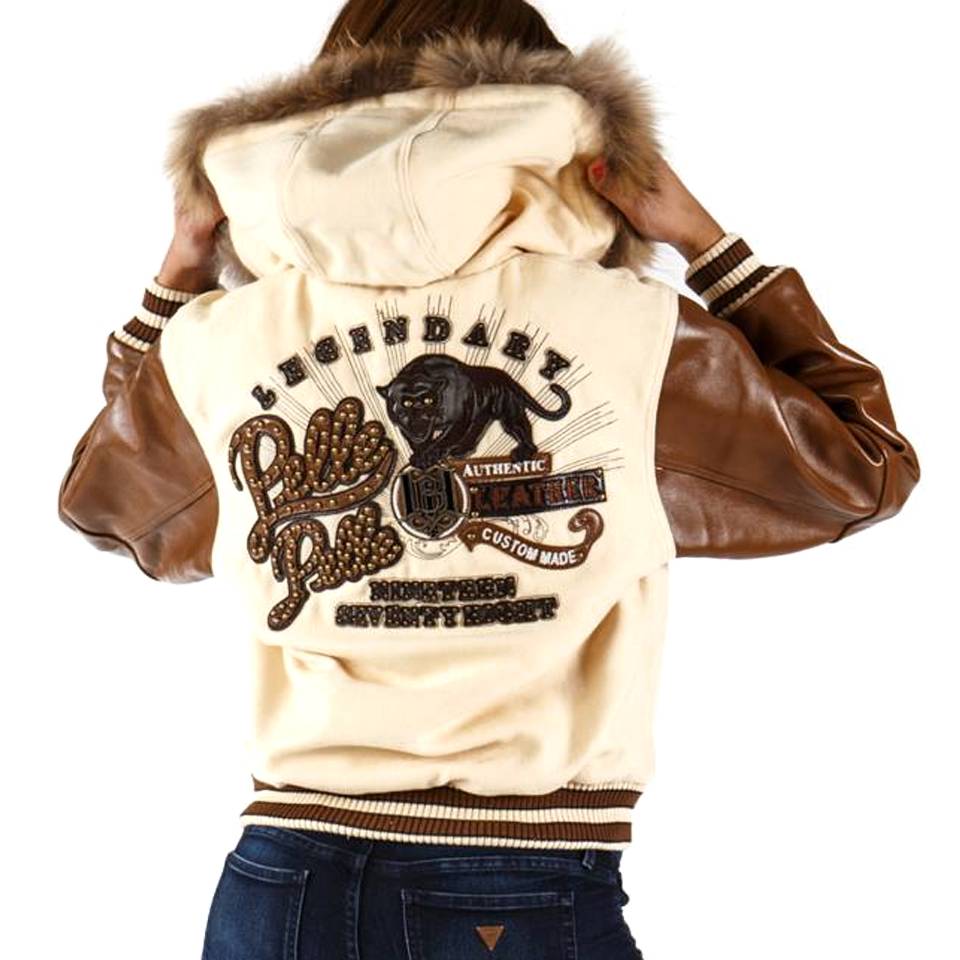 Pelle Pelle Legendary 1978 Cream Fur Hood Wool Jacket