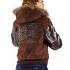 Pelle Pelle Legendary 1978 Dark Brown Fur Hood Wool Jacket