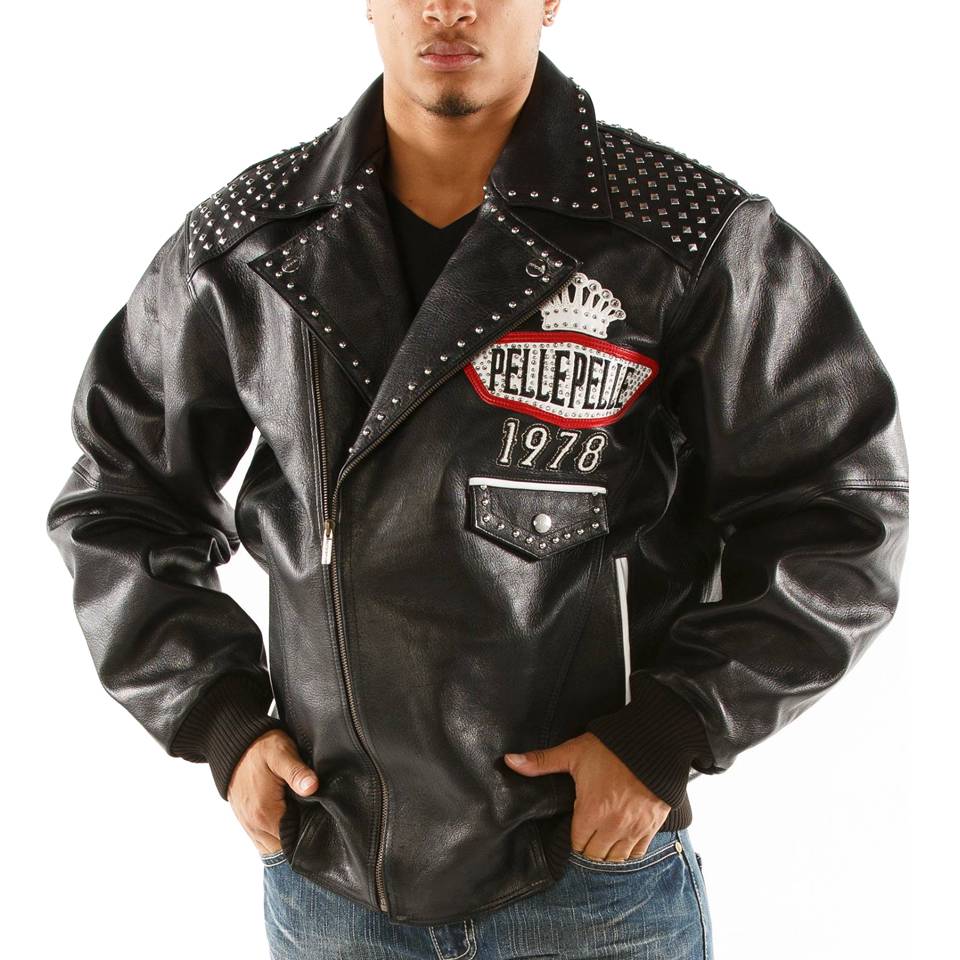 Pelle Pelle Lethal 1978 Black Cabernet Plush Jacket