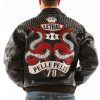 Pelle Pelle Lethal 1978 Black Cabernet Plush Leather Jacket