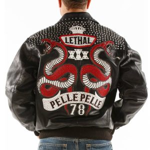 Pelle Pelle Lethal 1978 Black Cabernet Plush Leather Jacket
