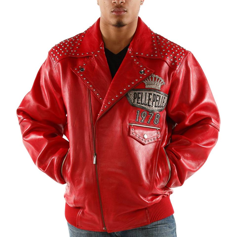 Pelle Pelle Lethal 1978 Red Cabernet Plush Jacket