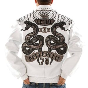 Pelle Pelle Lethal 1978 White Cabernet Plush Jacket