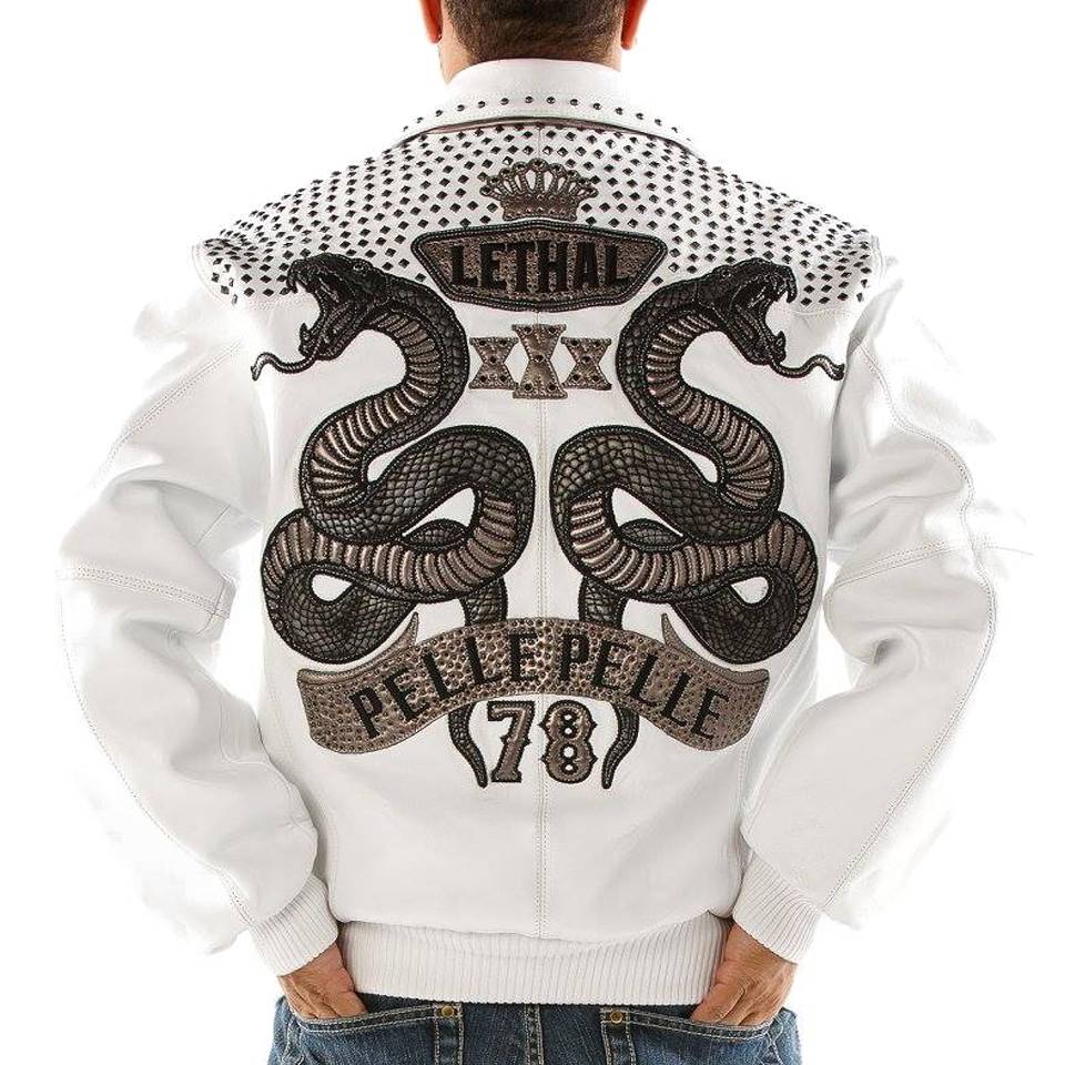 Pelle Pelle Lethal 1978 White Cabernet Plush Jacket