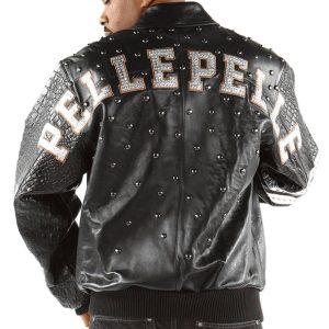 Pelle Pelle Letterman Black Leather Jacket