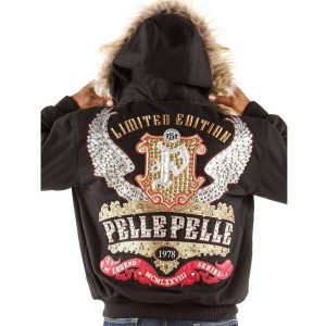 Pelle Pelle Limited Edition MB 1978 Black Fur Hood Jacket