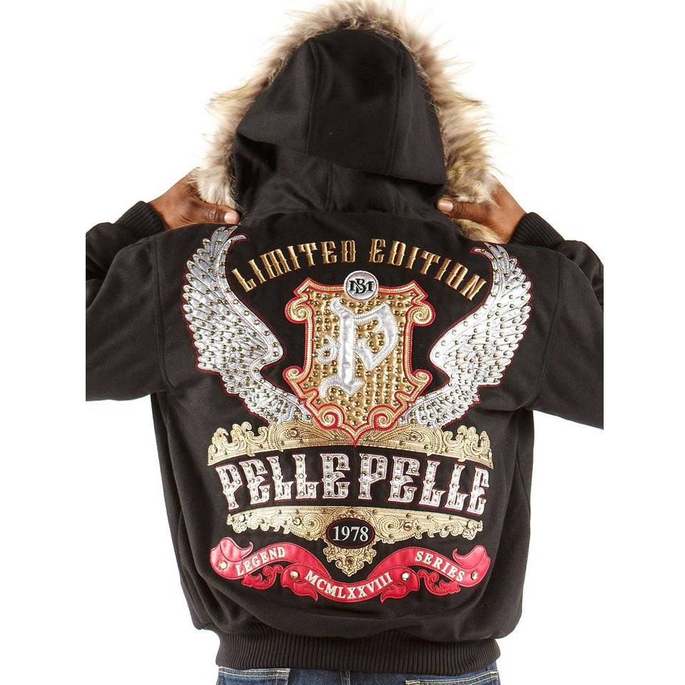 Pelle Pelle Limited Edition MB 1978 Black Fur Hood Jacket