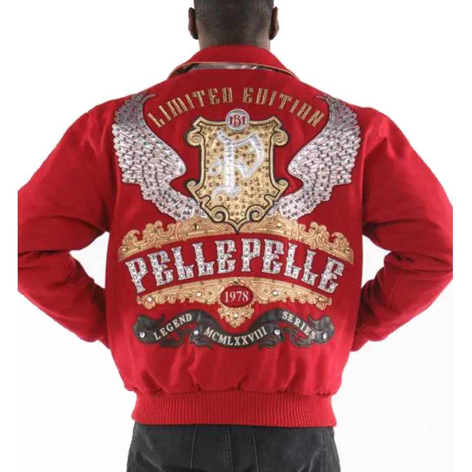 Pelle Pelle Limited Edition MB 1978 Red Wool Jacket