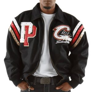 Pelle Pelle Limited Edition Tribute Cleveland 1814 Black Wool Jacket